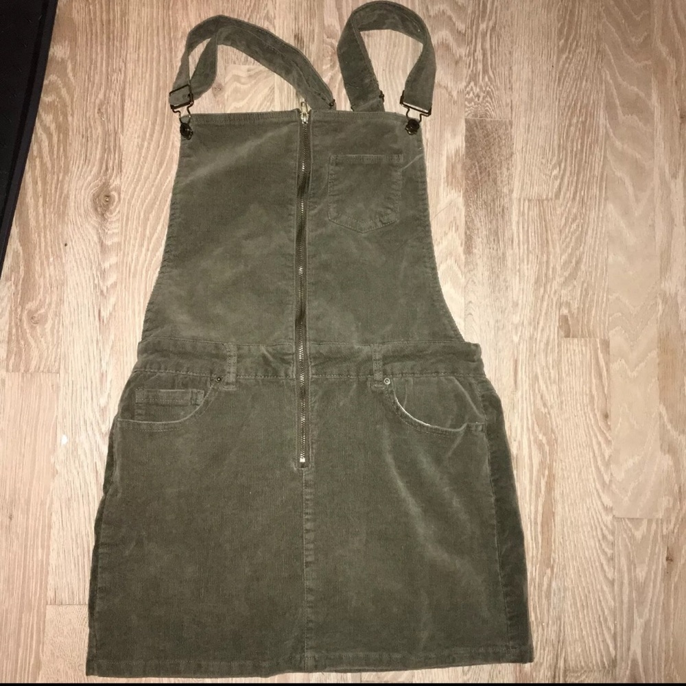 Olive green Skirt Overalls